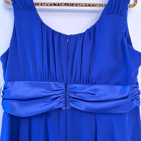 Collection by Dressbarn Royal Blue Sheer Overlay Dress - Picture 7 of 9